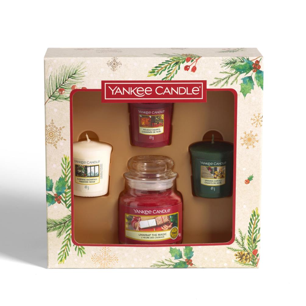 Yankee Candle Small Jar & 3 Votive Candle Gift Set Extra Image 1